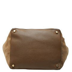 フェンディ トートバッグ ショルダーバッグ ボストンバッグ 8BN252-QA0 ブラウン レザー スウェード レディース FENDI 【中古】