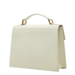 サンローラン ハンドバッグ ショルダーバッグ 2WAY ホワイト レザー レディース SAINT LAURENT 【中古】
