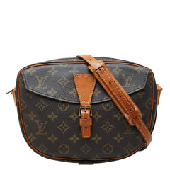ルイ ヴィトン モノグラム ジュヌフィーユMM 斜め掛け ショルダーバッグ M51226 ブラウン PVC レザー レディース LOUIS VUITTON 【中古】