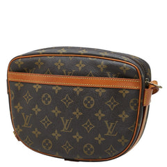 ルイ ヴィトン モノグラム ジュヌフィーユMM 斜め掛け ショルダーバッグ M51226 ブラウン PVC レザー レディース LOUIS VUITTON 【中古】