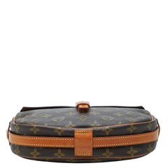 ルイ ヴィトン モノグラム ジュヌフィーユMM 斜め掛け ショルダーバッグ M51226 ブラウン PVC レザー レディース LOUIS VUITTON 【中古】
