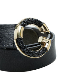 グッチ Gバックル ベルト サイズ:85/34 233233 ブラック レザー レディース GUCCI 【中古】