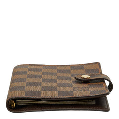 ルイ ヴィトン ダミエ アジェンダPM 手帳カバー R20700 ブラウン PVC レザー レディース LOUIS VUITTON 【中古】