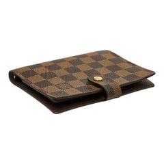 ルイ ヴィトン ダミエ アジェンダPM 手帳カバー R20700 ブラウン PVC レザー レディース LOUIS VUITTON 【中古】