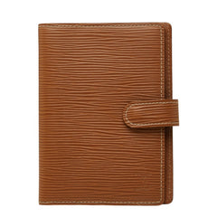 ルイ ヴィトン エピ アジェンダPM 手帳カバー ブラウン レザー レディース LOUIS VUITTON 【中古】