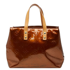 ルイ ヴィトン モノグラム ヴェルニ リードPM ハンドバッグ M91146 ブロンズ ブラウン パテントレザー レディース LOUIS VUITTON 【中古】