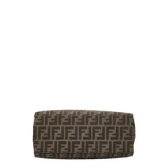 フェンディ ズッカ トートバッグ ショルダーバッグ 0915808 ブラウン キャンバス レザー レディース FENDI 中古