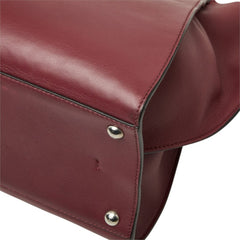 フェンディ トロワジュール ハンドバッグ ショルダーバッグ 2WAY 8BH279-Z6N ワインレッド系 レザー レディース FENDI 中古