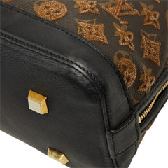 ルイ ヴィトン モノグラム エクリプス アルマ ハンドバッグ M40245 ブラウン PVC レザー スパンコール レディース LOUIS VUITTON 【中古】