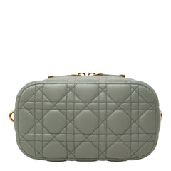 ディオール カナージュ トラベル スモール バニティ バニティバッグ ショルダーバッグ 2way グレー レザー レディース Dior 中古