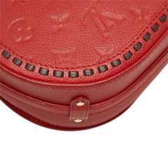 ルイ ヴィトン モノグラム アンプラント ジュノ 斜め掛け ショルダーバッグ M43144 スリーズ レッド レザー レディース LOUIS VUITTON 【中古】