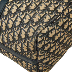 ディオール トロッター ハンドバッグ ボストンバッグ ベージュ ネイビー キャンバス レザー レディース Dior 【中古】