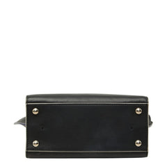 フェンディ プチ トロワジュール ハンドバッグ 2WAY ショルダーバッグ 8BH333-5C3 ブラック レザー レディース FENDI 【中古】