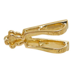ダイヤモンド K18YG イエローゴールド ダイヤ0.16ct デザインネックレストップ ペンダントトップ ネックレス レディース 【中古】