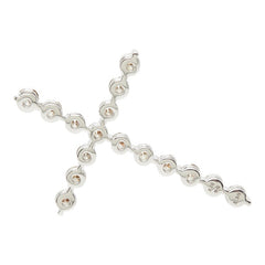 K18WG ホワイトゴールド ダイヤモンド ダイヤ2.30ct クロスモチーフ ペンダントトップ ネックレス レディース 【中古】