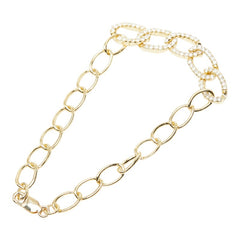 ダイヤモンド K18YG イエローゴールド ダイヤ0.85ct チェーン ブレスレット レディース 【中古】