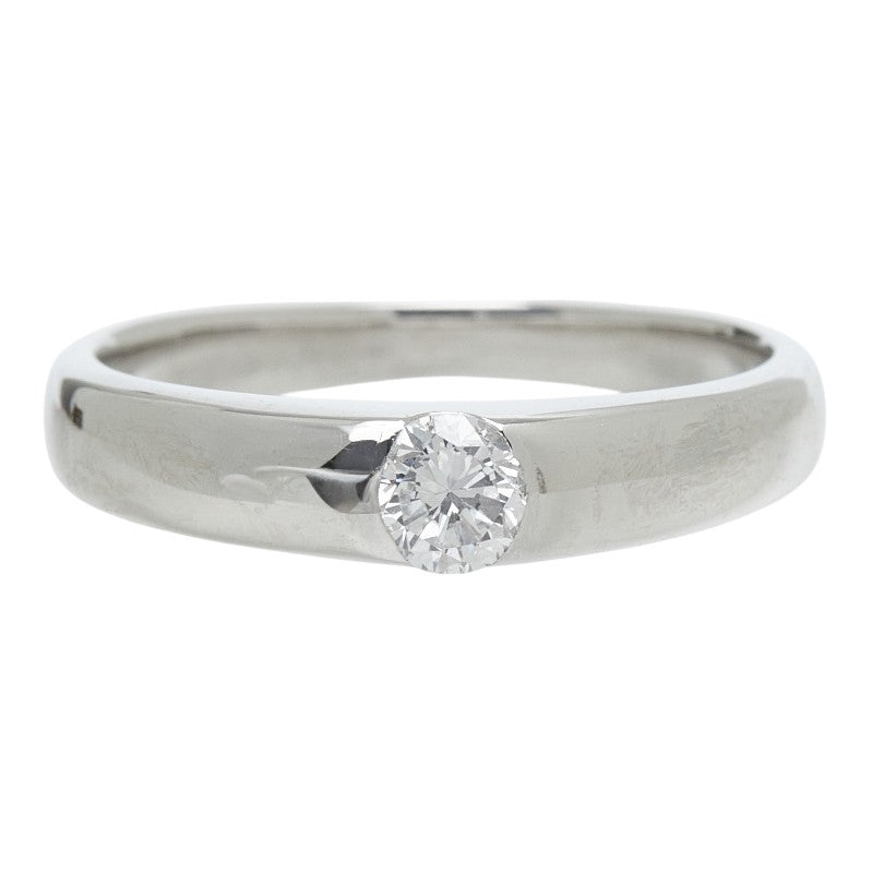 シルバー ダイヤモンド Pt900 プラチナ ダイヤ0.226ct プチリング リング 指輪 レディース 8.5号 中古