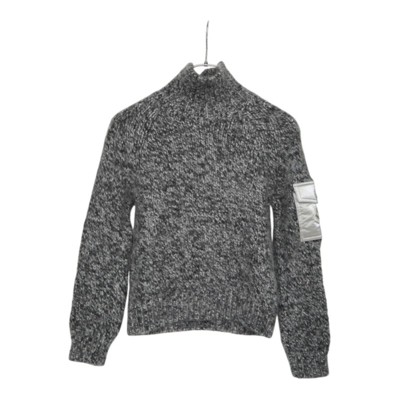 モンクレール CICLISTA セーター ニット サイズ:S グレー ウール アルパカ レディース MONCLER 中古