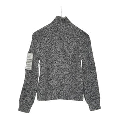 モンクレール CICLISTA セーター ニット サイズ:S グレー ウール アルパカ レディース MONCLER 中古