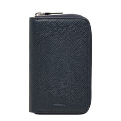 バリー ジップアラウンド キーケース ネイビー レザー レディース BALLY 中古