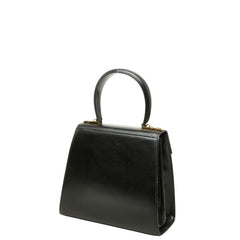 サルヴァトーレフェラガモ ガンチーニ ハンドバッグ ショルダーバッグ 2WAY BX-212193 ブラック レザー レディース Salvatore Ferragamo 【中古】