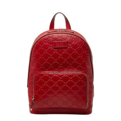 グッチ グッチシマ リュック バックパック 450967 レッド レザー レディース GUCCI 中古