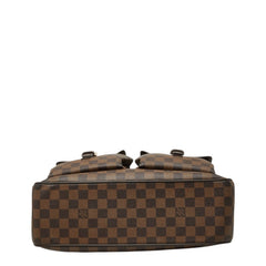 ルイ ヴィトン ダミエ ユゼス トートバッグ ショルダーバッグ N51128 ブラウン PVC レザー レディース LOUIS VUITTON 中古
