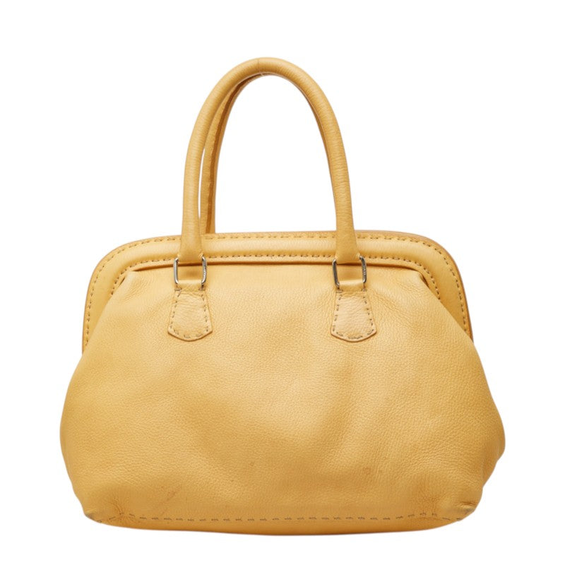 フェンディ セレリア ドクターズバッグ トートバッグ ハンドバッグ ベージュ レザー レディース FENDI 中古
