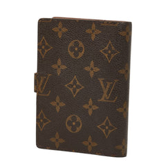 ルイ ヴィトン モノグラム アジェンダPM 手帳カバー R20005 ブラウン PVC レザー レディース LOUIS VUITTON 【中古】