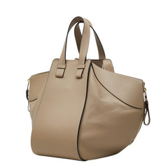 ロエベ ハンモック スモール ハンバーグ ショルダーバッグ 2WAY ベージュ レザー レディース LOEWE 中古