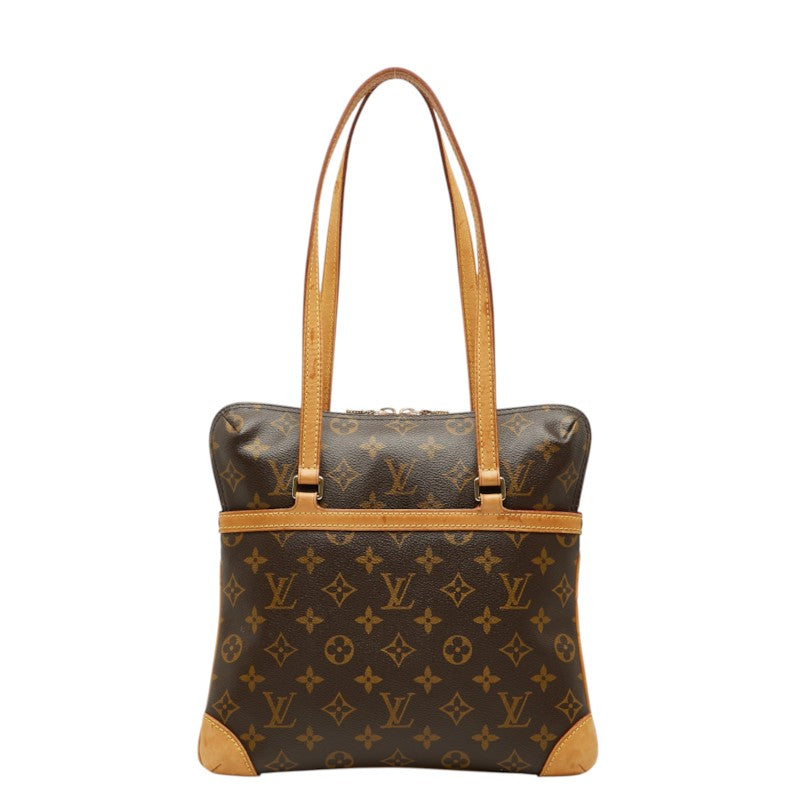 ルイ ヴィトン モノグラム クーサンGM トートバッグ ショルダーバッグ M51141 ブラウン PVC レザー レディース LOUIS VUITTON 中古