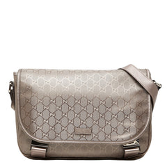 グッチ GGインプリメ 斜め掛け ショルダーバッグ メッセンジャーバッグ 201732 ブラウン系 PVC レディース GUCCI 中古