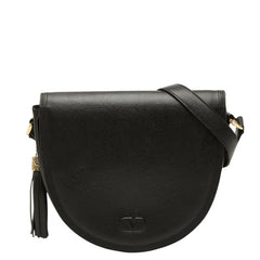 ヴァレンティノ ガラヴァーニ タッセル 斜め掛け ショルダーバッグ ブラック レザー レディース VALENTINO 中古
