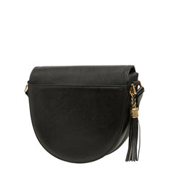 ヴァレンティノ ガラヴァーニ タッセル 斜め掛け ショルダーバッグ ブラック レザー レディース VALENTINO 中古