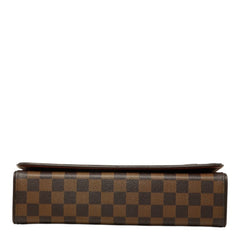 ルイ ヴィトン ダミエ トライベッカ ロン ショルダーバッグ N51160 エベヌ ブラウン PVC レザー レディース LOUIS VUITTON 【中古】