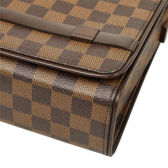 ルイ ヴィトン ダミエ トライベッカ ロン ショルダーバッグ N51160 エベヌ ブラウン PVC レザー レディース LOUIS VUITTON 【中古】