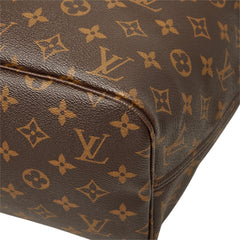 ルイ ヴィトン モノグラム ネヴァーフルMM トートバッグ ショルダーバッグ M41178 ブラウン PVC レザー レディース LOUIS VUITTON 【中古】