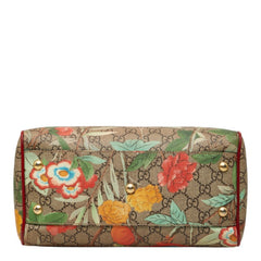 グッチ GGスプリーム ティアン ハンドバッグ ショルダーバッグ 2WAY 409529 ベージュ レッド PVC レザー レディース GUCCI 【中古】