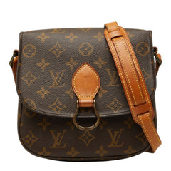 ルイ ヴィトン モノグラム ミニ サンクルー 斜め掛け ショルダーバッグ M51244 ブラウン PVC レザー レディース LOUIS VUITTON 【中古】