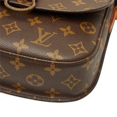 ルイ ヴィトン モノグラム ミニ サンクルー 斜め掛け ショルダーバッグ M51244 ブラウン PVC レザー レディース LOUIS VUITTON 【中古】
