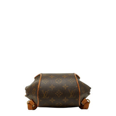 ルイ ヴィトン モノグラム エリプス サック アド リュック バックパック M51125 ブラウン PVC レザー レディース LOUIS VUITTON 中古