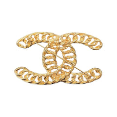 シャネル ココマーク コメなし ブローチ ゴールド メッキ レディース CHANEL 中古
