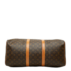 ルイ ヴィトン モノグラム キーポル50 ボストンバッグ トラベルバッグ M41426 ブラウン PVC レザー レディース LOUIS VUITTON 【中古】