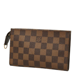ルイ ヴィトン ダミエ マレ 付属品 ポーチ ブラウン PVC レディース LOUIS VUITTON 【中古】