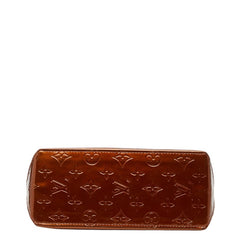 ルイ ヴィトン モノグラム ヴェルニ リードPM ハンドバッグ M91146 ブロンズ ブラウン パテントレザー レディース LOUIS VUITTON 中古