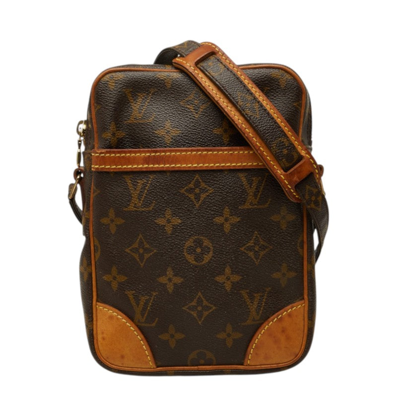 ルイ ヴィトン モノグラム ダヌーブ 斜め掛け ショルダーバッグ M45266 ブラウン PVC レザー レディース LOUIS VUITTON 中古