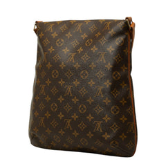 ルイ ヴィトン モノグラム ミュゼット 斜め掛け ショルダーバッグ M51256 ブラウン PVC レザー レディース LOUIS VUITTON 中古