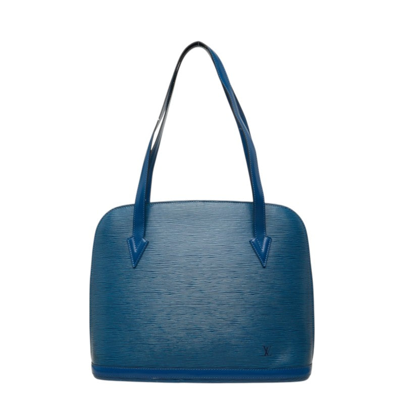 ルイ ヴィトン エピ リュサック トートバッグ ショルダーバッグ M52285 トレドブルー レザー メンズ LOUIS VUITTON 中古