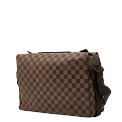 ルイ ヴィトン ダミエ ブロードウェイ 斜め掛け ショルダーバッグ N42270 ブラウン PVC レザー メンズ LOUIS VUITTON 中古