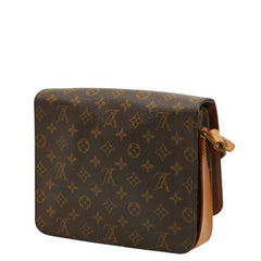 ルイ ヴィトン モノグラム カルトシエールGM 斜め掛け ショルダーバッグ M51252 ブラウン PVC レザー レディース LOUIS VUITTON 中古